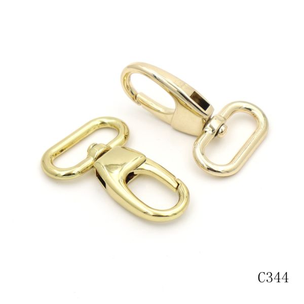Gold Plated 26mm Bag Hook Clip Heavy Duty Swivel Hook Snap Hook For Bags