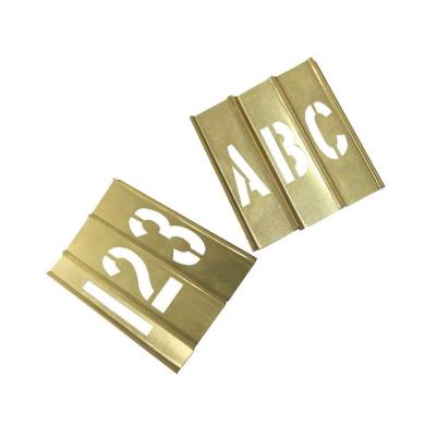 Cor dourada material de bloqueio personalizada do bronze 65 dos estêncis do bronze padrão