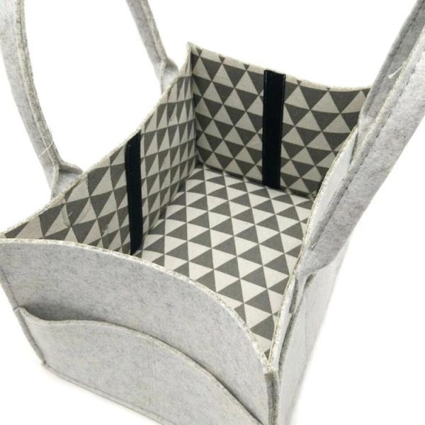 Multi Functional Diaper Organizer Basket With Removable Compartments