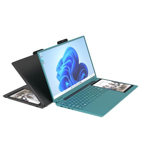 15.6 inch double screen laptop  windows 11 pro, Ready in stock, support Small MOQ customization