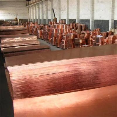 Placa de cobre vermelha de espessura de 4 mm TP2 C12000 Grade ASTM Standard Dimensões personalizadas