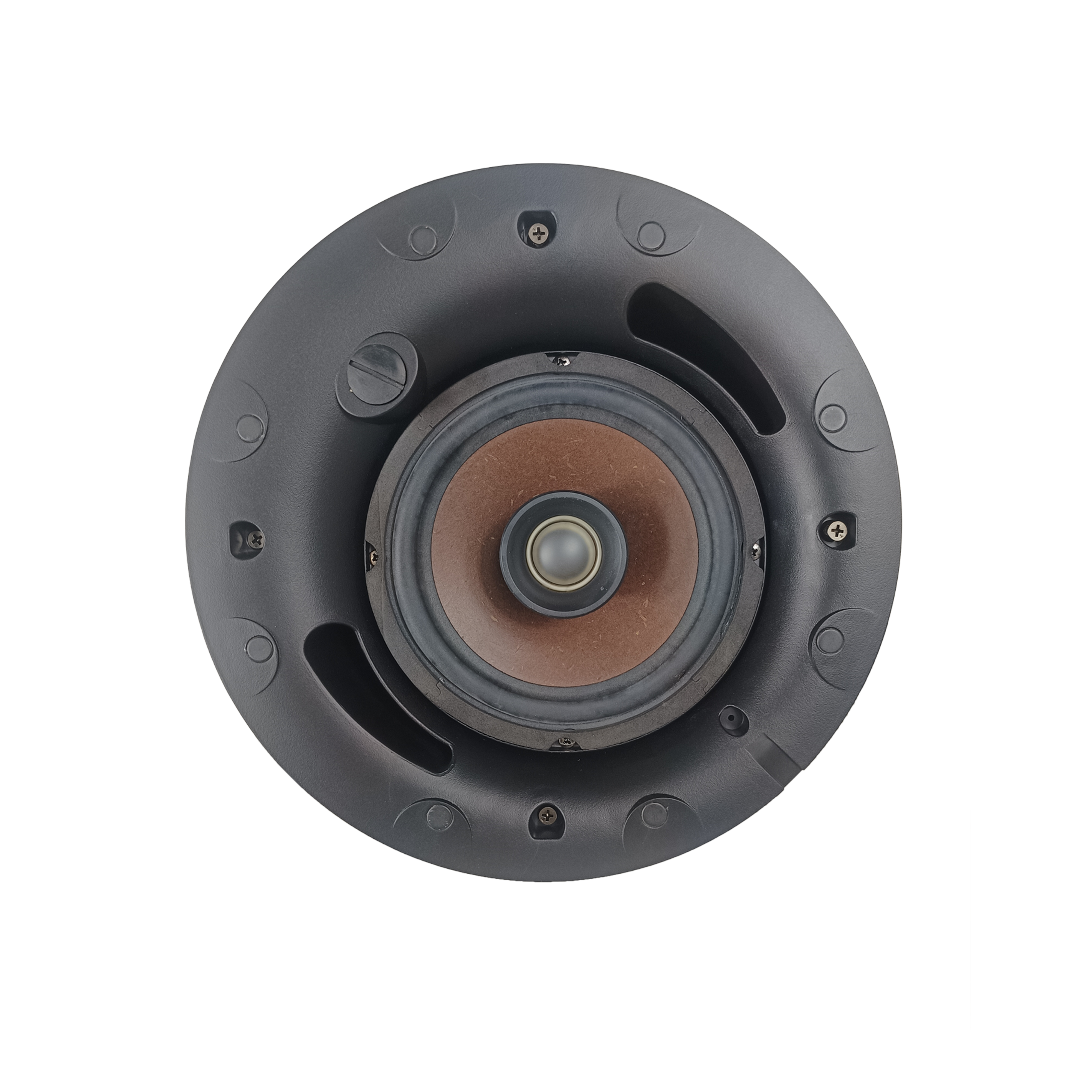 6-inch 40w/20w/10w/5w Coaxial Speaker Stylish frameless ceiling speaker with Acoustic Port 100V/70V/8Ω Commercial Audio Magnetic Grille High Quality Sound