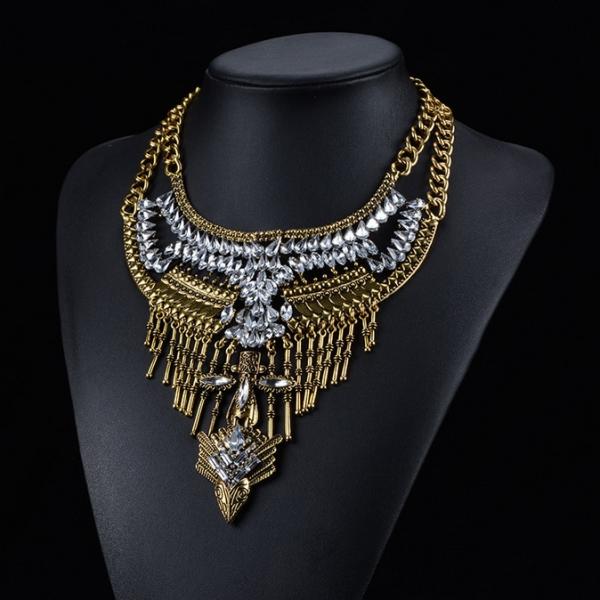 2015 new design hot sale factory wholesale fashion statement necklace, OEM necklace for wo