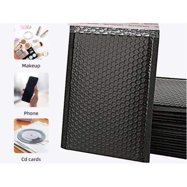 Black Matte Self-Sealing Poly Bubble Transport Mailing Bag For Business Bubble Mail