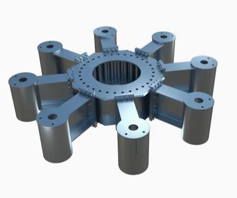Transmission Tower Foundation Steel Utility Grillages Base Connection