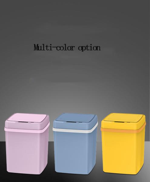 Household Induction Kitchen Toilet Toilet Fully Automatic Plastic Bucket with Lid Wholesale Smart Trash Can