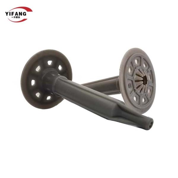 60mm Zinc Plating HDPE Insulation Nail With Plastic Frame