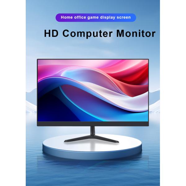 HD 19.5 Inch Office Monitor 60Hz 75Hz 100Hz CCTV System Audio Function Fixed Bracket
