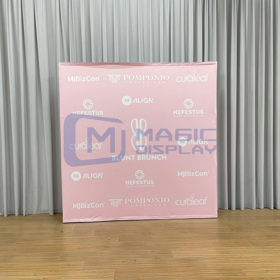 10ftX8ft Portable Pop Up Display tension fabric trade show display Backdrop