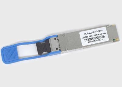 OTU Dual Rate 10km 100G LR4 QSFP28 Transceiver Module For Telecommunication