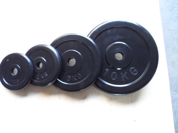 1.2 Inches Rubber Plate Weights for Training Specialty Training Equipment 51mm Gym Rubber Plate Black Gym Bumper Plates 10kg