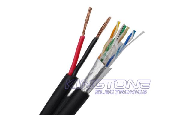 FTP CAT5E 24AWG Bare Copper with 31×0.25mm Stranded CCA Power for Security