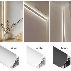 6063 T5 Alloy LED Corner Aluminium Profile with Anodizing Finish and PMMA