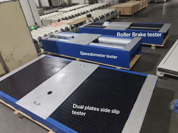 free roller 8 rollers work for brake tester speedometer dual plates side slip vehicle inspection equipments to Cambodia
