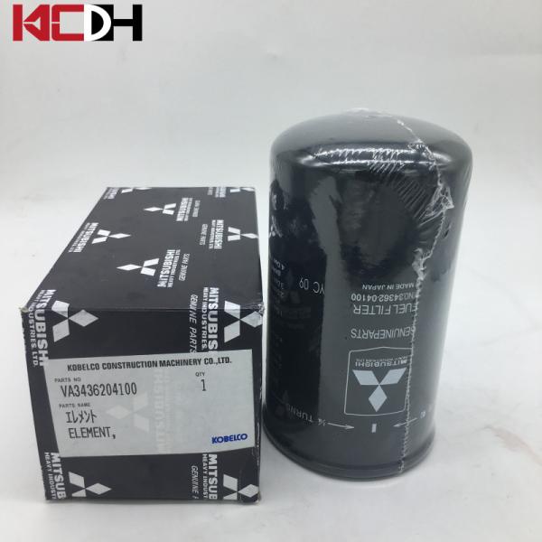 Filtro de combustível Va3436204100 do filtro de Engine Parts Diesel da máquina escavadora de Koblco Sk130-8