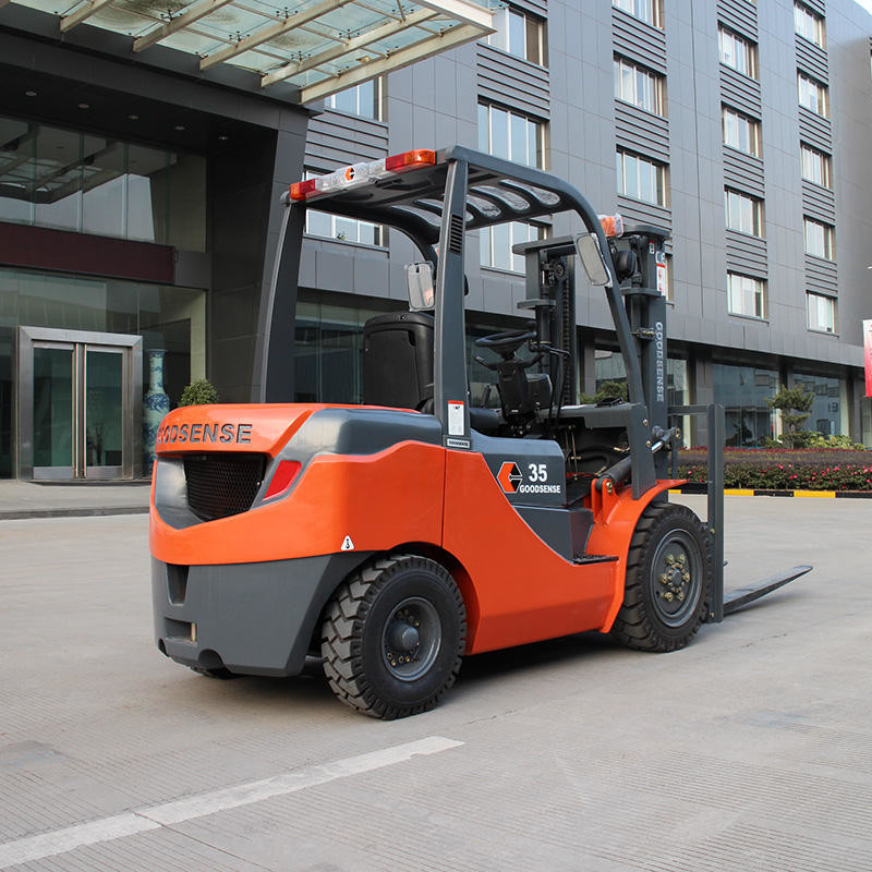 Gas LP Montacarga Forklift 3 Ton Lpg Gasoline Powered Forklift 1070mm Fork Length