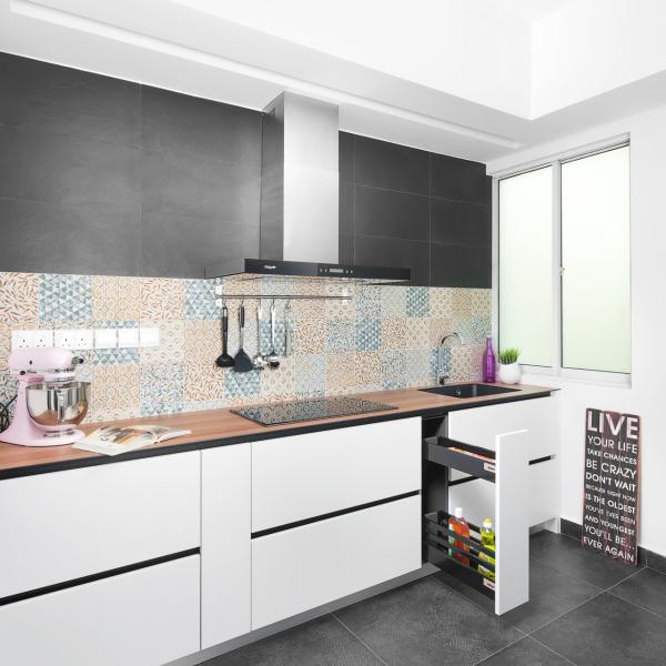 New Arrivals L Shape Mini Kitchen Cabinet Wooden PVC Small Wall Kitchen Cabinets For Apartment