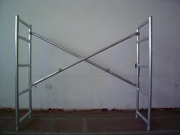 Échafaudage d'intérieur de pliage à haute résistance d'alliage d'aluminium/échafaudage se pliant mobile