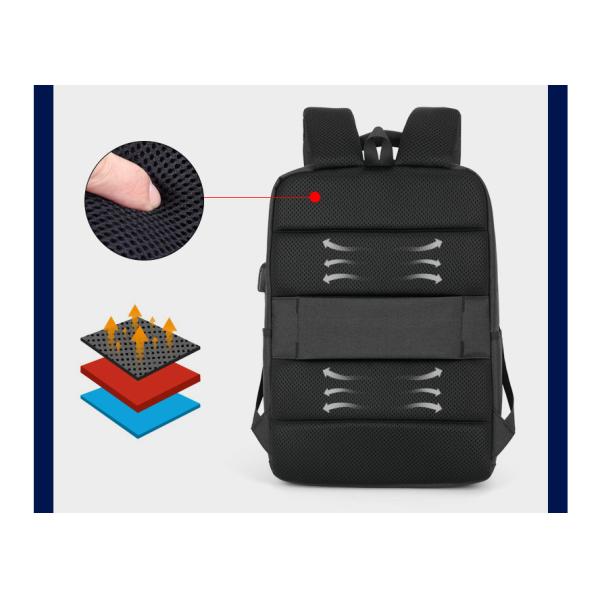 High Quality Anti-theft Waterproof USB Backpack Laptop Backpack With USB Cable