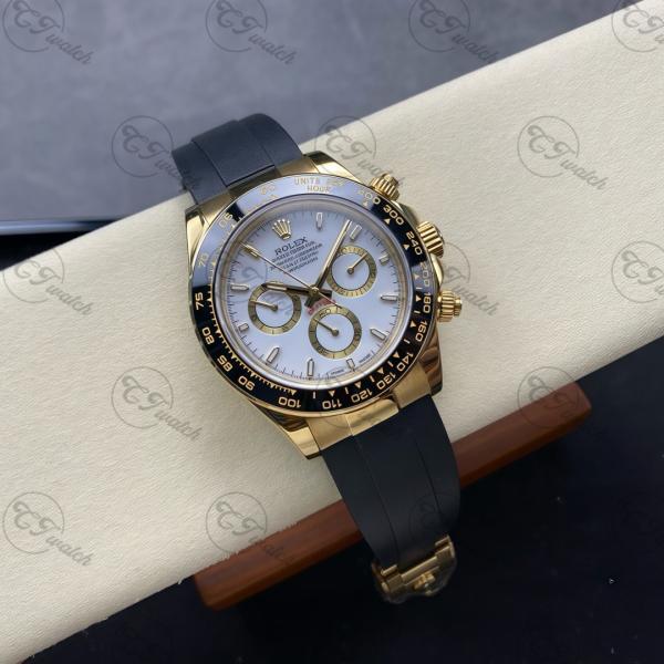 Super Clone Rolex Daytona Watch 40mm Dial Swiss Movement 4130 Stainless Steel
