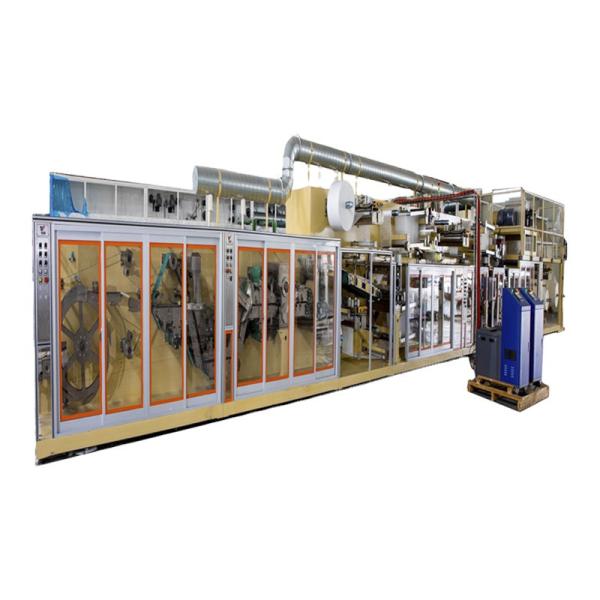 CE 180 M/Min Semi Automatic Sanitary Pad Making Machine 140KW 3.8m Width