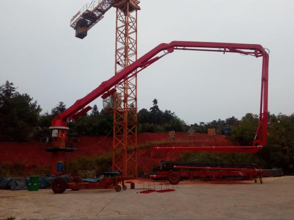 High Performance Hydraulic Placing Boom  22.7m Free Standing Height