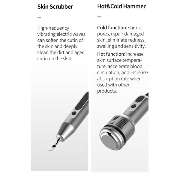 AzulMarino 8W máquina de enfriamiento de la piel de pie 10.1 pulgadas pantalla táctil a color tratamiento facial dirigido