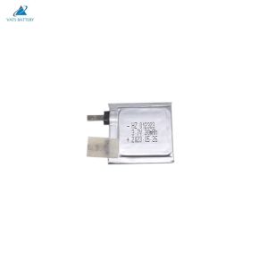 OEM ODM Ultra Thin Lipo Battery Pouch 012323 30mAh 3.7V Lithium Ion Battery
