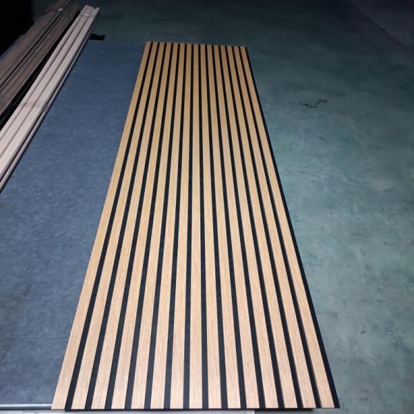 High Density PET Wood Acoustic Slat Panels 1220*2440mm Standard Size