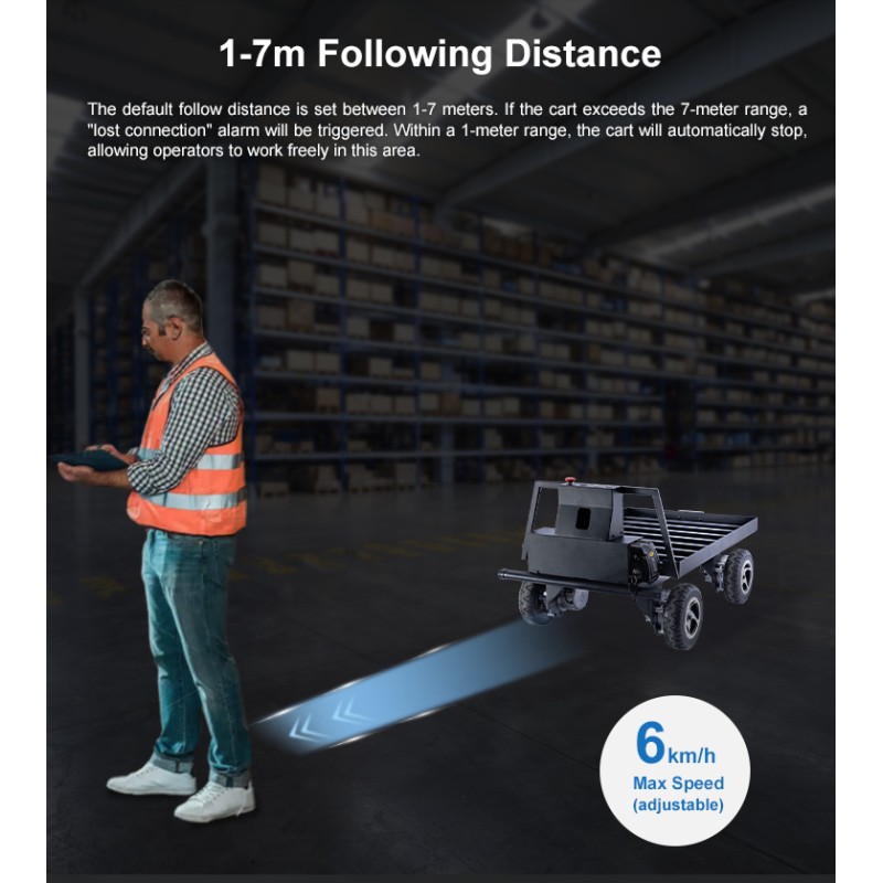 Foxtechrobot Commercial Factory Handling Robot Follows Machine Intelligent Obstacle Avoidance Warehouse Workshop