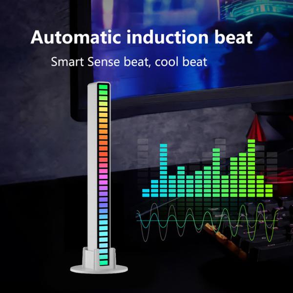 Sounds Control Type C  Rgb Night Light 16mm Rhythm Ambient Light Bar