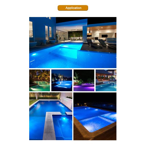 6W SMD 2835 светодиодные бассейнные фонари IP68 водонепроницаемый белый / теплый белый 316 крышка из нержавеющей стали