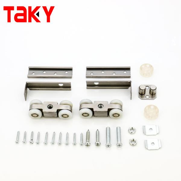 Double Soft Closing 8 Wheel Sliding Door Roller Zinc Alloy