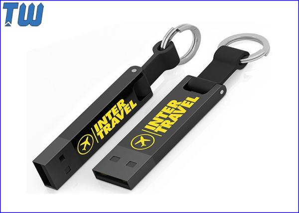 Silicon Key Ring Slim USB memory stick 32GB USB Drives Custom Logo Printing