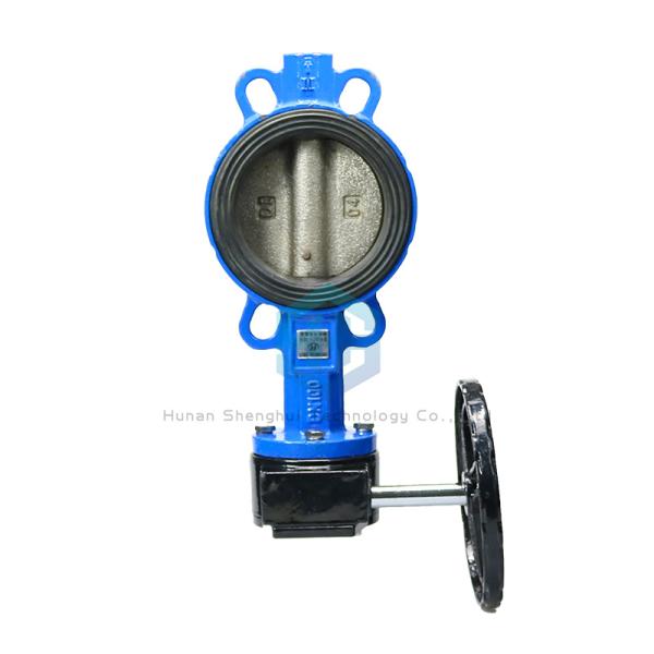 Manual Electric Motorized Valve 2 Inch - 8 Inch Ductile Iron Wafer Butterfly Valve