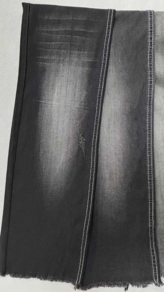 Poids léger 6,8 oz noir/noir avec pleine largeur 69/71  Pas de tissu de denim étirable JSD2035A pour tissu de denim en gros