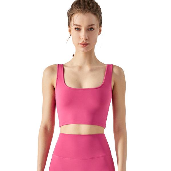 Hot Summer Square Neck Sports Bra Ladies Fitness Running Top Yoga Vest