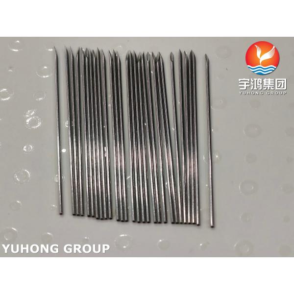 ISO7864 SUS304 Medical Injection Stainless Steel Needle Tube , 21G 44MM , Bevelled Tip