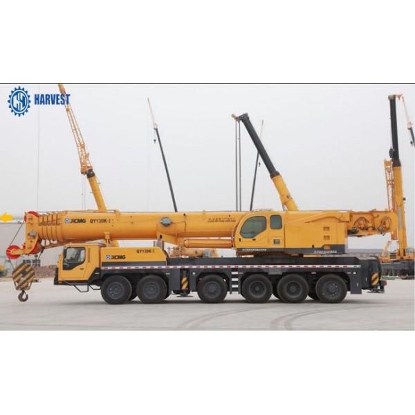 Período 8m 130 Ton Max Lifting Height 86m  QY130K todo o guindaste do terreno