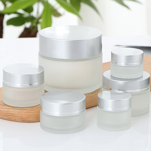Transparent Glass Cosmetic Cream Jar No Leakage Waterproof For Makeup Industry