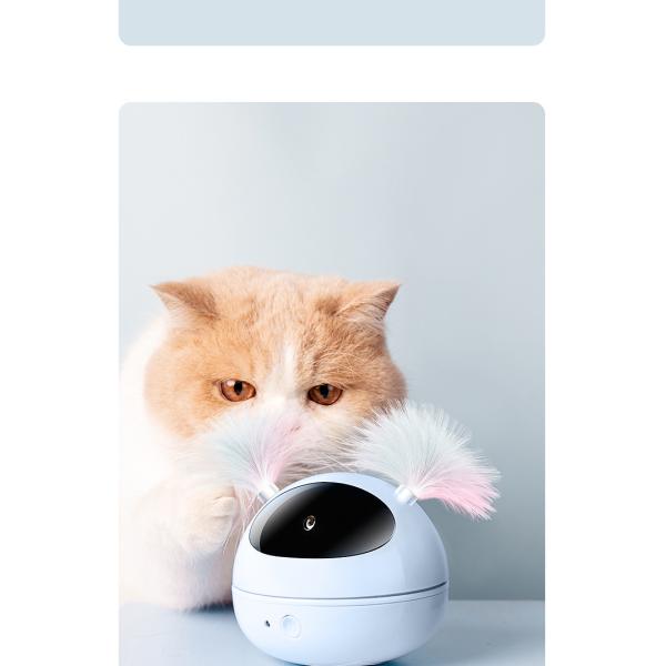 Автоматический лазер кота забавляется взаимодействующая игрушка котенка для подвига кота крытых котов случайного вращая умного включено-выключено робототехнического электронного