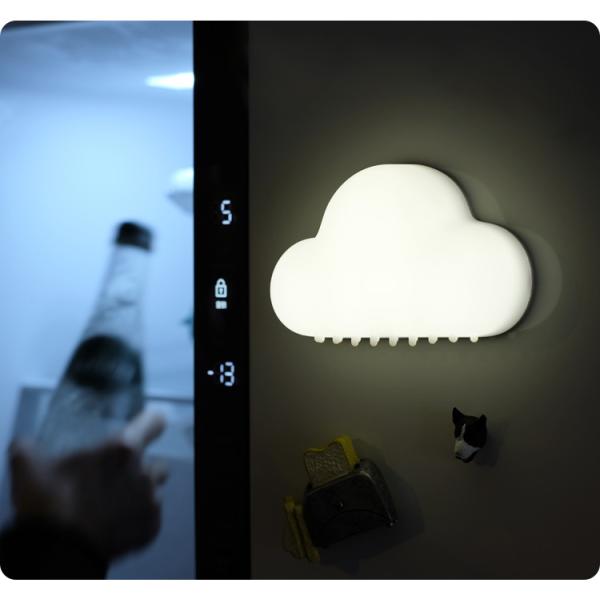 Controle de voz de indução do corpo humano Nuvem Luz noturna LED com carregamento USB e tamanho pequeno