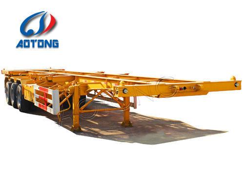 Fabricação de chassis/semi-reboques de recipientes de esqueleto de 3 eixos de 40 ft com 12 fechaduras de torção