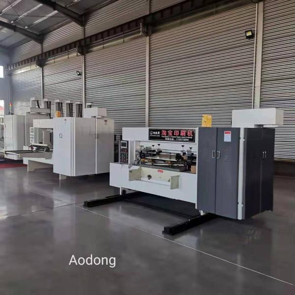 Auto Flexo Printing Slotting Die Cutting Machine 450 Pieces/Min Design Speed