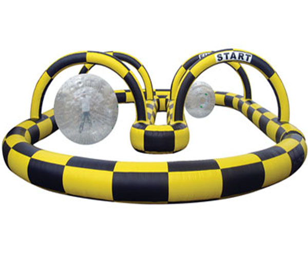 Durable Inflatable Sports Field Race Track For Playground Amusement Game