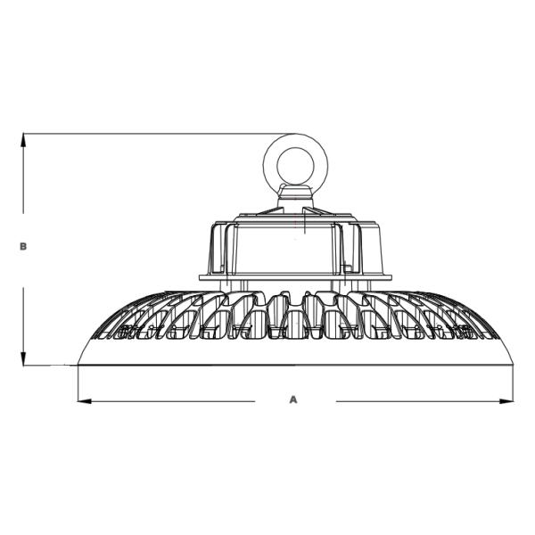 Водитель света 150W Sosen залива UFO 140LPW IP65 версии Eco высокий