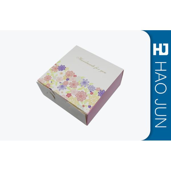 Offset Printing Cardboard Food Boxes For Cake , Cardboard Snack Boxes