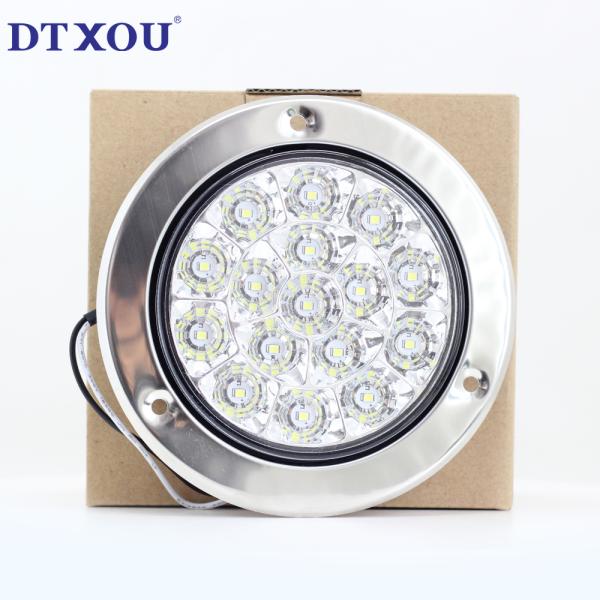 Auto Tail Lamp Truck LED Rear Tail Light Red round trailer Stop light Tail Turn signal light