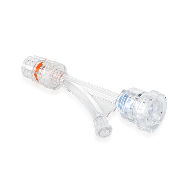 Standard Type Rotary Y Valve with Rotating Male Luer for Infusion Sets, available in sizes 0Fr–7Fr / 0Fr–9Fr and with a length of 80.70 mm.
