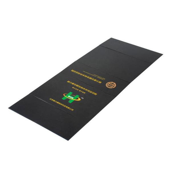 ISO 10x10x3 Inches Rigid Cardboard Black Foldable Shoe Paper Boxes